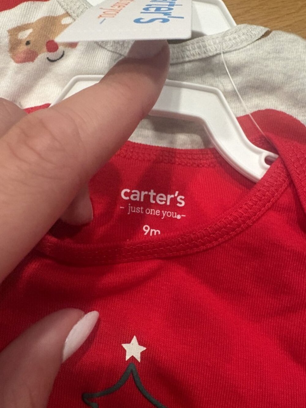 Carters Size 9 months My First Christmas Bodysuit Set of 3 - Picture 2 of 3